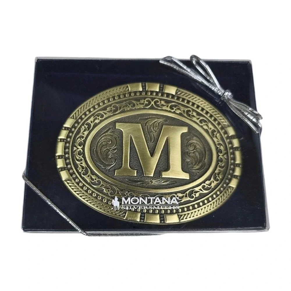 Montana Silversmiths Exos Brass Cast Filigree Initial 
